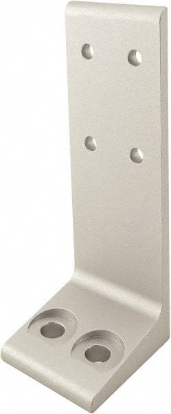 80/20 Inc. - 56mm Wide, Open Shelving Accessory/Component - Aluminum, Clear Anodized Finish, 50mm Long, Use with 25-2550 & Bolt Kit 75-3412 - Exact Industrial Supply