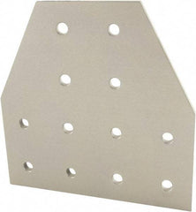 80/20 Inc. - 160mm Wide, Open Shelving Accessory/Component - Aluminum, Clear Anodized Finish, 160mm Long, Use with 40 Series & Bolt Kit 75-3422 - Exact Industrial Supply