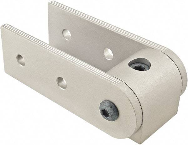 80/20 Inc. - 40mm Wide, Open Shelving 90° Pivot Nub Assembly - Aluminum, Clear Anodized Finish, 120mm Long, Use with 40 Series & Bolt Kit 75-3422 - Exact Industrial Supply