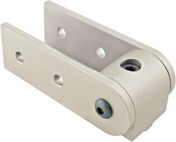 80/20 Inc. - 40mm Wide, Open Shelving 0° Pivot Nub Assembly - Aluminum, Clear Anodized Finish, 120mm Long, Use with 40 Series & Bolt Kit 75-3422 - Exact Industrial Supply