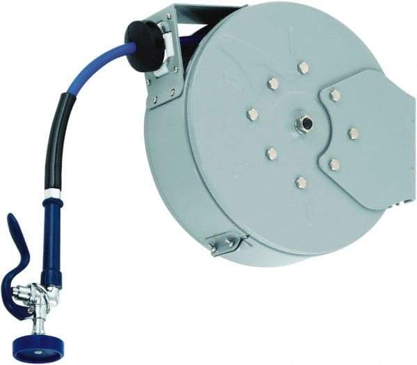 T&S Brass - 30' Spring Retractable Hose Reel - 300 psi, Hose Included - Exact Industrial Supply