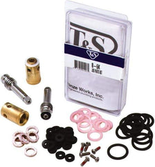 T&S Brass - 58 Pieces Two Handle Faucet Faucet Repair Kit - Complete Two Handle Repair Kit Style - Exact Industrial Supply
