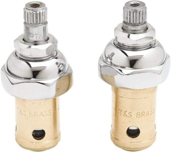 T&S Brass - 2 Pieces Two Handle Faucet Faucet Repair Kit - Complete Two Handle Repair Kit Style - Exact Industrial Supply