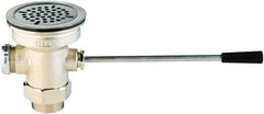 T&S Brass - Drain Component - Includes Waste Drain Valve and Adapter - Exact Industrial Supply