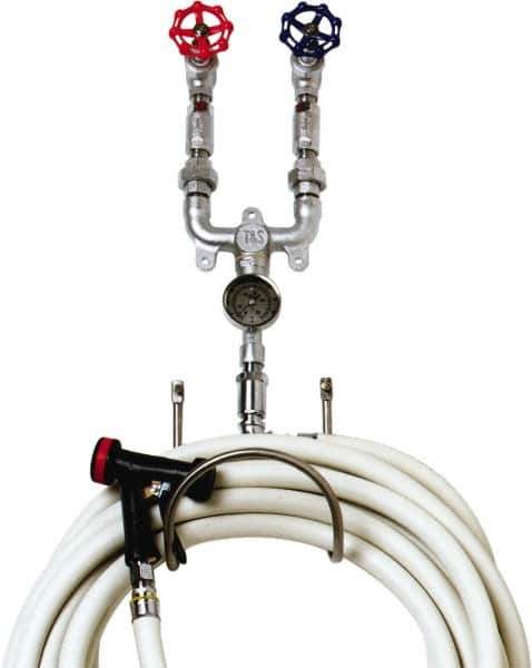 T&S Brass - 3/4" Pipe, 200 Max psi, Chrome Plated Brass Water Mixing Valve & Unit - NPT End Connections - Exact Industrial Supply