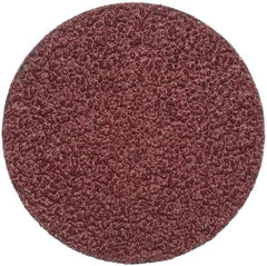 Merit Abrasives - 2" Disc Diam, 36 Grit, Aluminum Oxide Quick Change Disc - Type R Attaching System, Coated, Brown, 30,000 RPM, ALO Series - Exact Industrial Supply