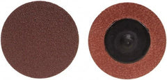 Merit Abrasives - 1" Disc Diam, 50 Grit, Aluminum Oxide Quick Change Disc - Type R Attaching System, Coated, Brown, 40,000 RPM, ALO Series - Exact Industrial Supply