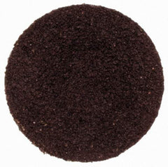 Merit Abrasives - 3/4" Disc Diam, 120 Grit, Aluminum Oxide Quick Change Disc - Type S Attaching System, Coated, Brown, 40,000 RPM, ALO Series - Exact Industrial Supply