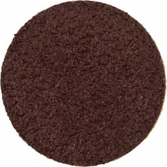 Merit Abrasives - 3/4" Disc Diam, 60 Grit, Aluminum Oxide Quick Change Disc - Type S Attaching System, Coated, Brown, 40,000 RPM, ALO Series - Exact Industrial Supply