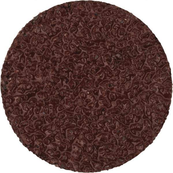 Merit Abrasives - 3/4" Disc Diam, 40 Grit, Aluminum Oxide Quick Change Disc - Type S Attaching System, Coated, Brown, 40,000 RPM, ALO Series - Exact Industrial Supply