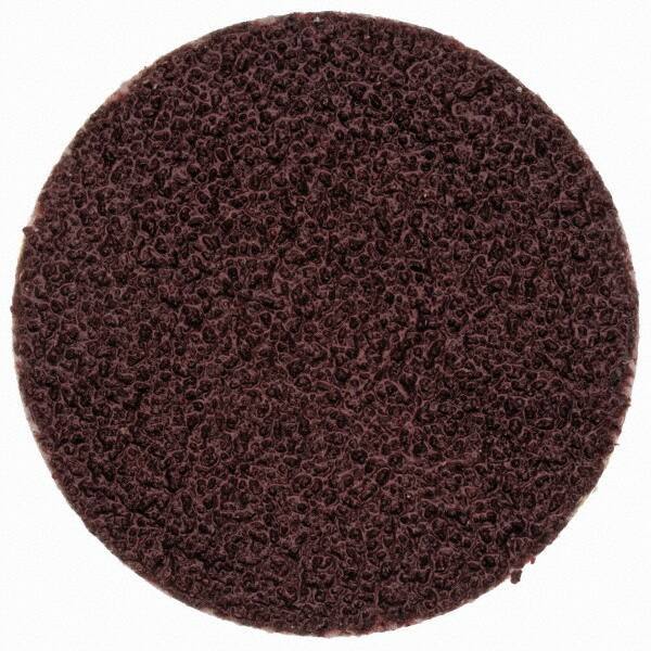 Merit Abrasives - 3/4" Disc Diam, 100 Grit, Aluminum Oxide Quick Change Disc - Type R Attaching System, Coated, Brown, 40,000 RPM, ALO Series - Exact Industrial Supply