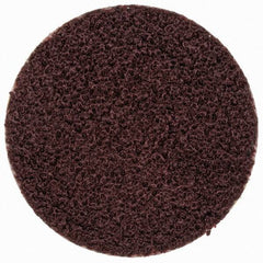 Merit Abrasives - 3/4" Disc Diam, 100 Grit, Aluminum Oxide Quick Change Disc - Type R Attaching System, Coated, Brown, 40,000 RPM, ALO Series - Exact Industrial Supply