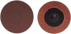 Merit Abrasives - 3/4" Disc Diam, 180 Grit, Aluminum Oxide Quick Change Disc - Type R Attaching System, Coated, Brown, 40,000 RPM, ALO Series - Exact Industrial Supply