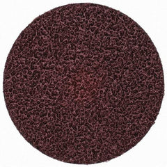 Merit Abrasives - 3" Disc Diam, 24 Grit, Aluminum Oxide Quick Change Disc - Type S Attaching System, Coated, Brown, 20,000 RPM, ALO Series - Exact Industrial Supply