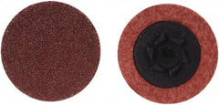 Merit Abrasives - 3" Disc Diam, 24 Grit, Aluminum Oxide Quick Change Disc - Type P Attaching System, Coated, Brown, 20,000 RPM, ALO Series - Exact Industrial Supply