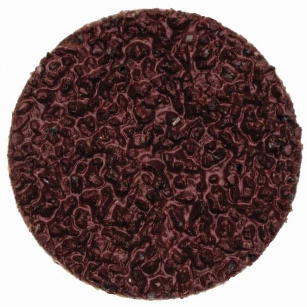 Merit Abrasives - 3/4" Disc Diam, 36 Grit, Aluminum Oxide Quick Change Disc - Type P Attaching System, Coated, Brown, 40,000 RPM, ALO Series - Exact Industrial Supply