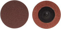 Merit Abrasives - 3" Disc Diam, 24 Grit, Aluminum Oxide Quick Change Disc - Type R Attaching System, Coated, Brown, 20,000 RPM, ALO Series - Exact Industrial Supply