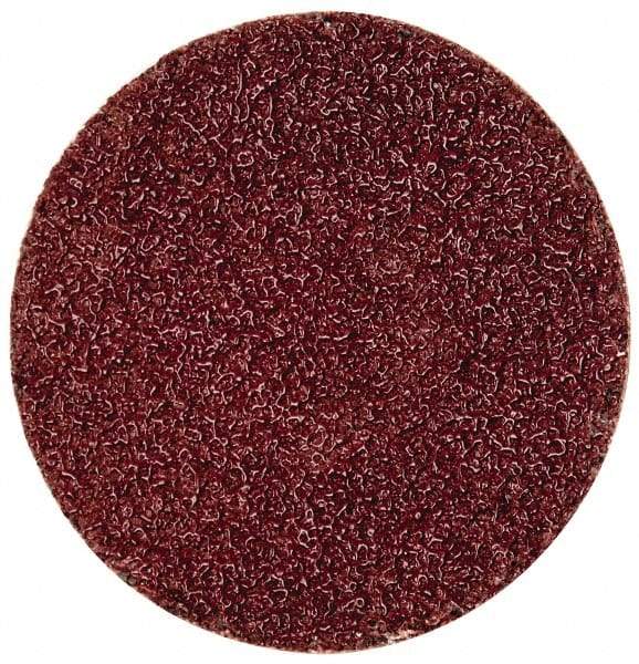 Merit Abrasives - 2" Disc Diam, 40 Grit, Aluminum Oxide Quick Change Disc - Type S Attaching System, Coated, Brown, 30,000 RPM, ALO Series - Exact Industrial Supply