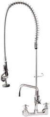T&S Brass - Riser with Spring Guide, 2 Way Design, Wall Mount, Industrial Sink Faucet - Lever Handle - Exact Industrial Supply