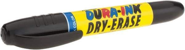 Markal - Black 1/8" Bullet Felt-Tip Dry Erase Markers - For Use with Dry Erase Marker Boards - Exact Industrial Supply