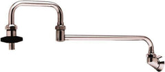 T&S Brass - Faucet Mount, Single Hole Kitchen Faucet - Pot and Kettle Filling Faucet, Insulated Handle, Low Arc Spout, No Drain - Exact Industrial Supply
