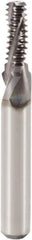 Seco - #10-24 UNC, 0.146" Cutting Diam, 3 Flute, Solid Carbide Helical Flute Thread Mill - Internal Thread, 0.398" LOC, 1.929" OAL, 6mm Shank Diam - Exact Industrial Supply