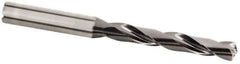 Kennametal - 7.4mm 135° Solid Carbide Jobber Drill - Multilayer TiAlN Finish, Right Hand Cut, Spiral Flute, Straight Shank, 91mm OAL, Standard Point - Exact Industrial Supply