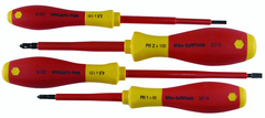 Insulated Slotted Screwdriver 3.5 & 4.5mm & Phillips # 1 & # 2. 4 Piece Set - Exact Industrial Supply