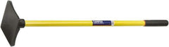 Ability One - 8" High x 8" Wide Round Steel Tamper - 42" Long Fiberglass Straight Handle - Exact Industrial Supply
