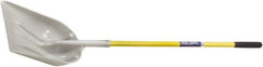 Ability One - 19" High x 14-1/4" Wide Round Steel Shovel - 51" Long Fiberglass Straight Handle - Exact Industrial Supply