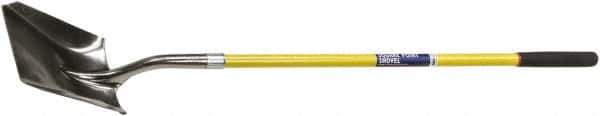 Ability One - 11-1/2" High x 9-1/2" Wide Square Steel Shovel - 48" Long Fiberglass Straight Handle - Exact Industrial Supply