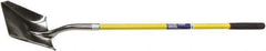 Ability One - 11-1/2" High x 9-1/2" Wide Square Steel Shovel - 48" Long Fiberglass Straight Handle - Exact Industrial Supply