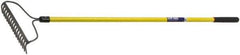Ability One - Bow Rake with 57" Straight Fiberglass Handle - 16 Tines, 2-1/2" Tine Length - Exact Industrial Supply