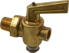 Parker - 1/8" Pipe, Male Pipe Drain Cock & Shutoff Valve - 1/8-27 Thread, 150 Max psi - Exact Industrial Supply
