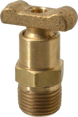 Parker - 3/8" Pipe, Male Pipe Drain Cock & Shutoff Valve - 3/8-18 Thread, 150 Max psi - Exact Industrial Supply