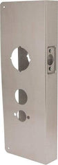 Don-Jo - 5" Wide x 15" High, Stainless Steel, Door Reinforcer - 1-3/4" Thick Door, 2-3/4" Backset - Exact Industrial Supply