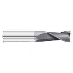 16mm Dia. x 89mm Overall Length 2-Flute Square End Solid Carbide SE End Mill-Round Shank-Center Cut-TiAlN - Exact Industrial Supply