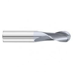 19/64 x 7/8 x 2-1/2 2 Flute Ball Nose  End Mill- Series 3215SD - Exact Industrial Supply