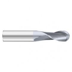 9/16 x 1-1/4 x 3-1/2 2 Flute Ball Nose  End Mill- Series 3215SD - Exact Industrial Supply