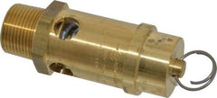 Conrader - 1" Inlet, ASME Safety Relief Valve - 150 Max psi, Brass, 1,244 Cubic' per Min - Exact Industrial Supply