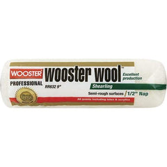 Wooster Brush - 1/2" Nap, 14" Wide Paint Roller - Semi-Rough Texture, Synthetic Knit - Exact Industrial Supply