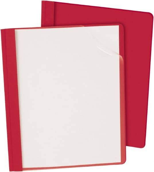 OXFORD - 11" Long x 8" Wide Report Cover - Red - Exact Industrial Supply