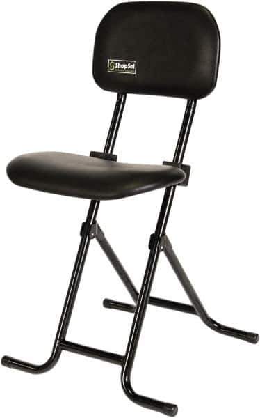 ShopSol - Swivel & Adjustable Stools Type: Sit-Stand Stool Base Type: Tubular Steel - Exact Industrial Supply