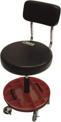 ShopSol - Swivel & Adjustable Stools Type: Adjustable Height Stool Base Type: Steel - Exact Industrial Supply