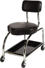 ShopSol - Swivel & Adjustable Stools Type: Repair/Maintenance Stool Base Type: Tubular Steel - Exact Industrial Supply