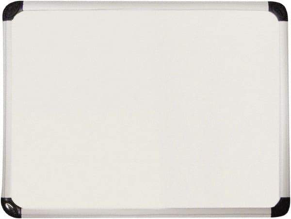 Universal One - 48" High x 72" Wide Magnetic Dry Erase Board - Porcelain, Includes Accessory Tray/Rail & Mounting Kit - Exact Industrial Supply