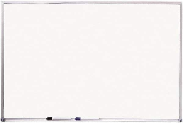 Mead - 48" High x 72" Wide Dry Erase - Melamine, Includes Mounting Kit - Exact Industrial Supply