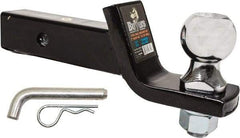 Buyers Products - 2" Ball Diam, 5-3/4" Shank Length, Hitch Ball - 2" Shank Diam, 5,000 Lb Capacity, Black Powder-Coated - Exact Industrial Supply