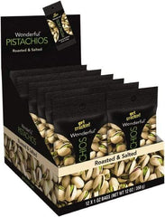 Paramount Farms - Nuts - Wonderful Pistachios, Roasted & Salted, 1 oz Pack, 12/Box - Exact Industrial Supply
