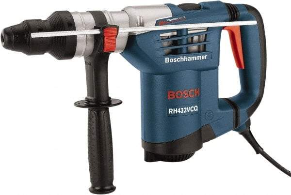 Bosch - 120 Volt 1-1/4" Keyless Chuck Electric Rotary Hammer - 0 to 3,600 BPM, 0 to 750 RPM, Reversible - Exact Industrial Supply